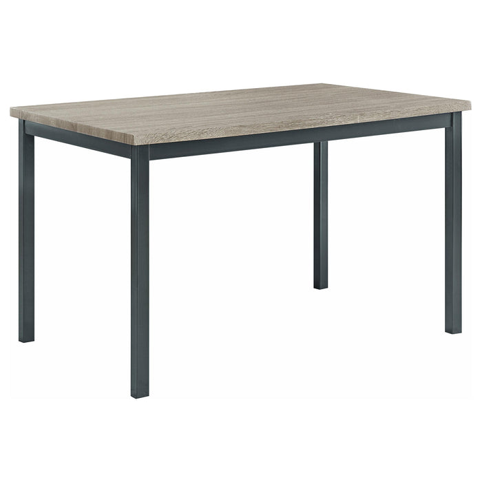 Garza Rectangular Dining Table Black - Orbit Furniture (Richmond,BC)