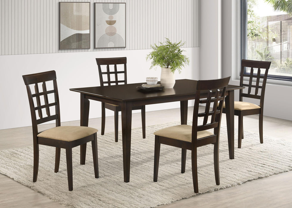 Gabriel 5-piece Rectangular 59-inch Dining Set Cappuccino - Orbit Furniture (Richmond,BC)