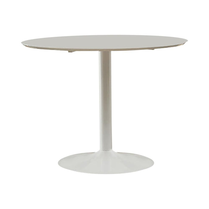 Lowry Round Dining Table White - Orbit Furniture (Richmond,BC)