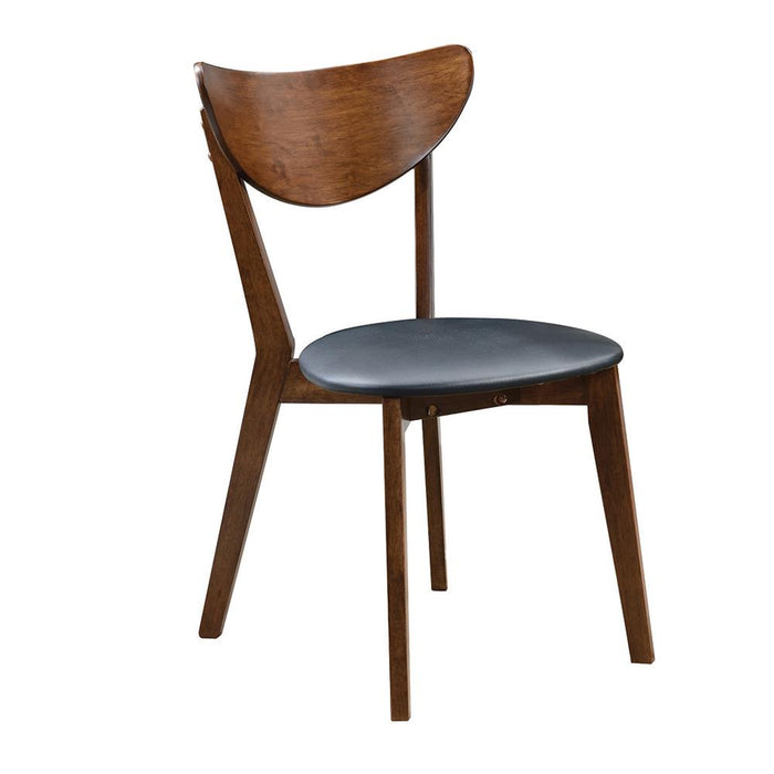 Jedda Upholstered Dining Chairs Dark Walnut and Black (Set of 2) - Orbit Furniture (Richmond,BC)
