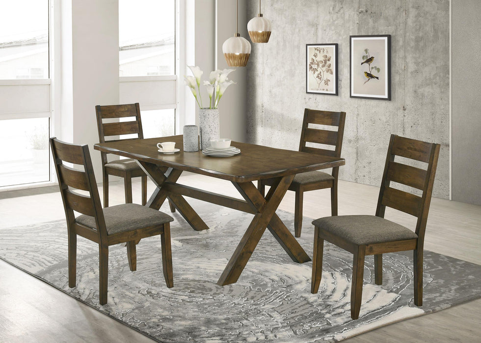 Alston Dining Room Set Knotty Nutmeg and Grey - Orbit Furniture (Richmond,BC)