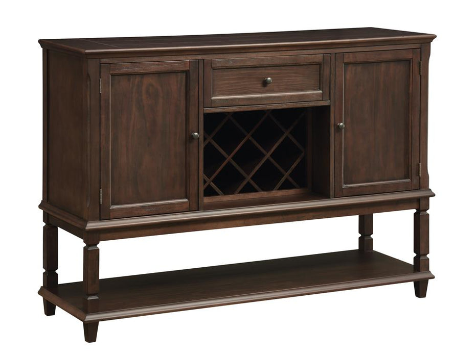 Parkins Server with Lower Shelf Rustic Espresso - Orbit Furniture (Richmond,BC)