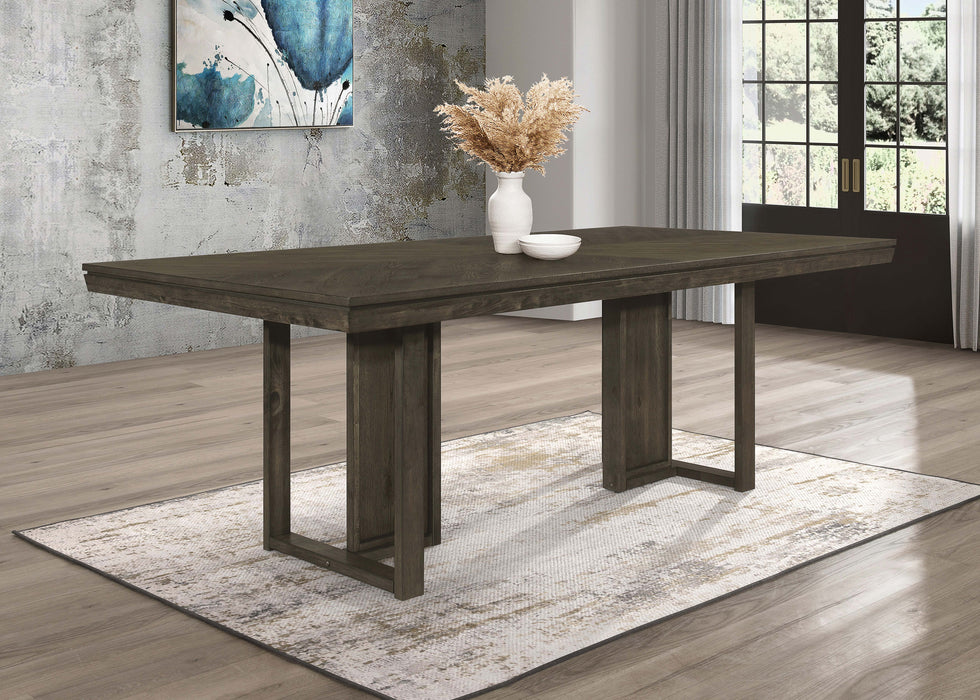 Kelly Rectangular Dining Table Dark Grey - Orbit Furniture (Richmond,BC)