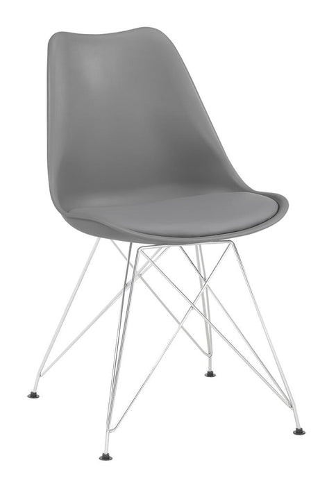 Juniper Upholstered Side Chairs Grey (Set of 2) - Orbit Furniture (Richmond,BC)