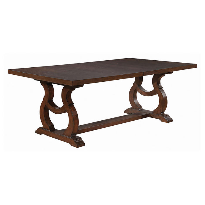 Brockway Trestle Dining Table Antique Java - Orbit Furniture (Richmond,BC)