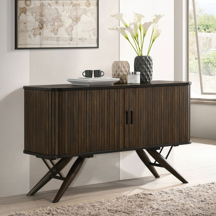 Wes 2-door Rectangular Server Dark Walnut - Orbit Furniture (Richmond,BC)
