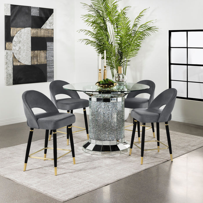 Ellie 5 Pc Counter Height Dining Sets Gray - Orbit Furniture (Richmond,BC)