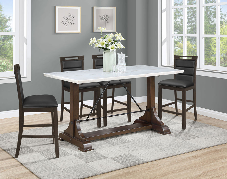 Aldrich 5 Pc Counter Height Dining Set - Orbit Furniture (Richmond,BC)
