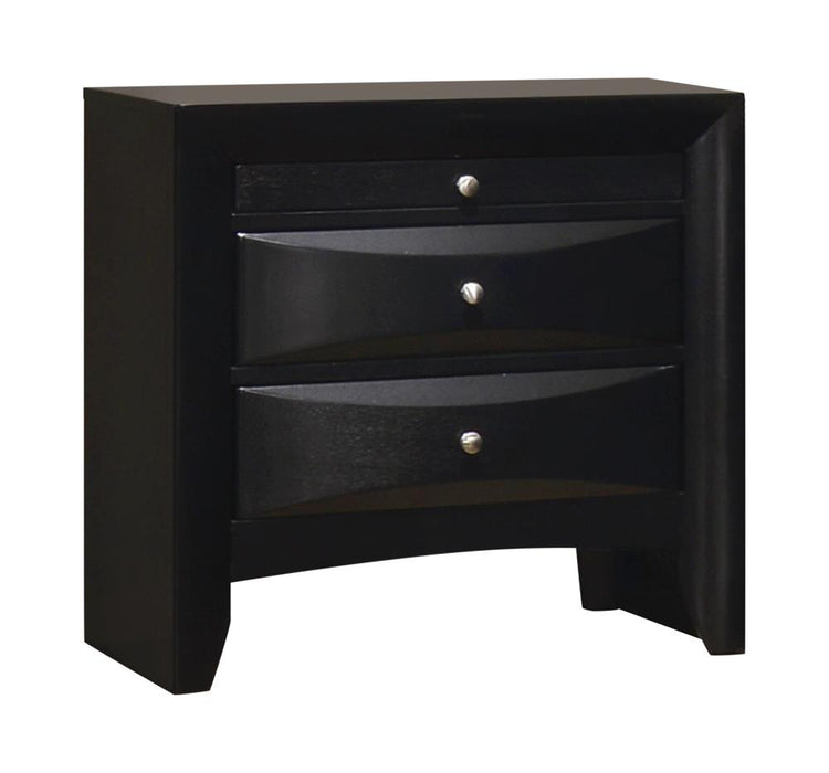 Briana Rectangular 2-drawer Nightstand Black - Orbit Furniture (Richmond,BC)