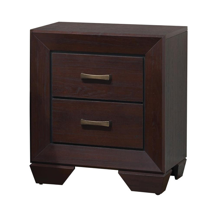 Kauffman 2-drawer Nightstand Dark Cocoa - Orbit Furniture (Richmond,BC)