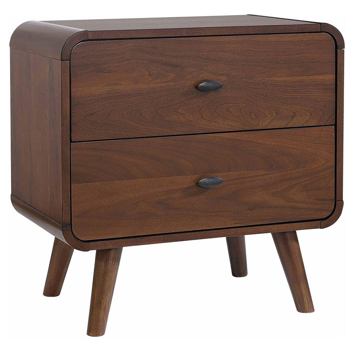 Robyn 2-drawer Nightstand Dark Walnut - Orbit Furniture (Richmond,BC)