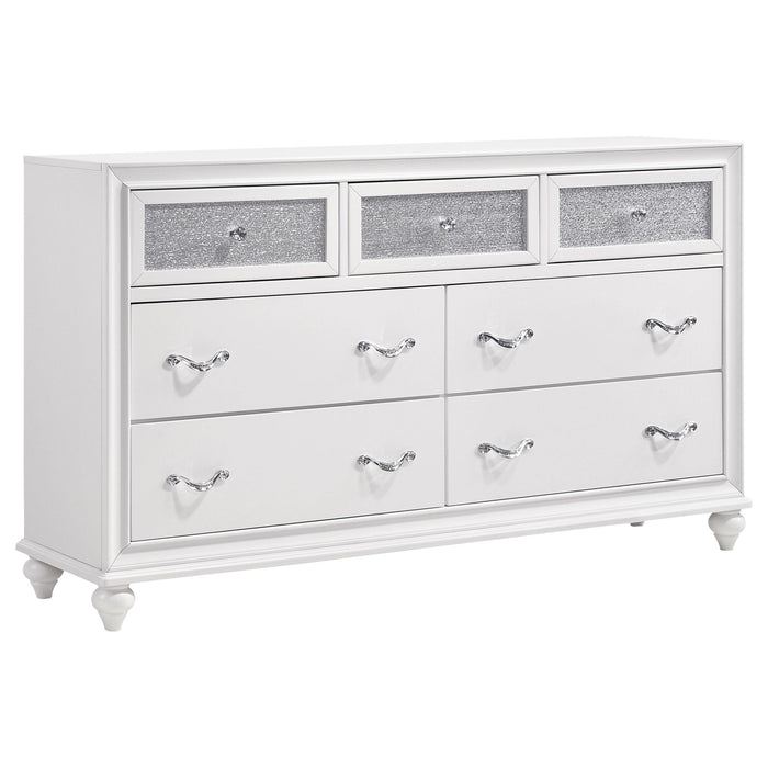 Barzini 7-drawer Dresser White - Orbit Furniture (Richmond,BC)