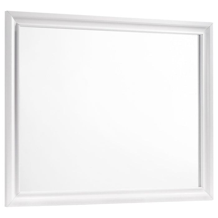 Barzini Rectangle Dresser Mirror White - Orbit Furniture (Richmond,BC)