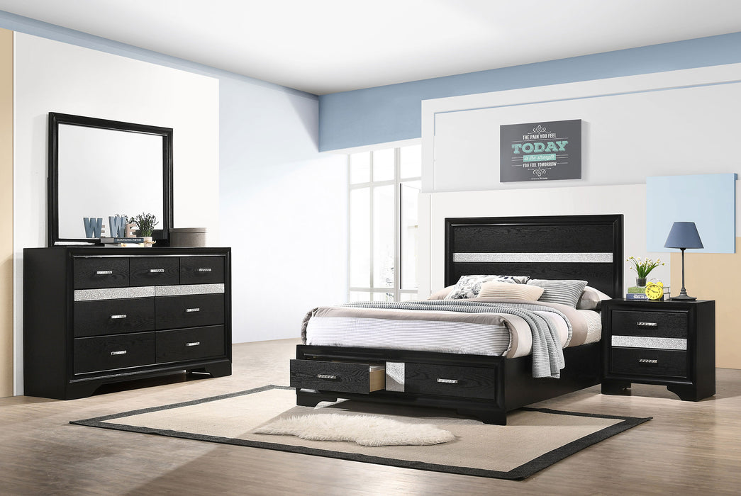 Miranda Bedroom Sets Black - Orbit Furniture (Richmond,BC)