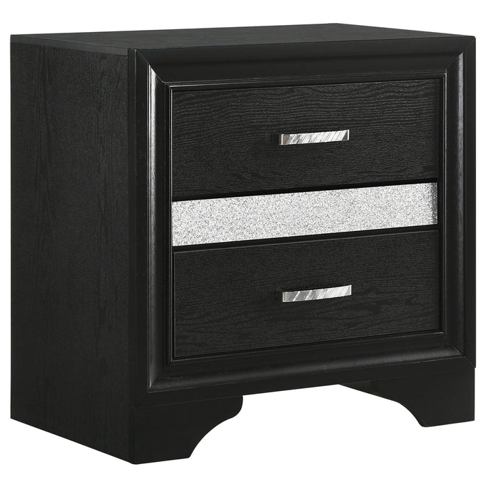 Miranda 2-drawer Nightstand Tray Black - Orbit Furniture (Richmond,BC)
