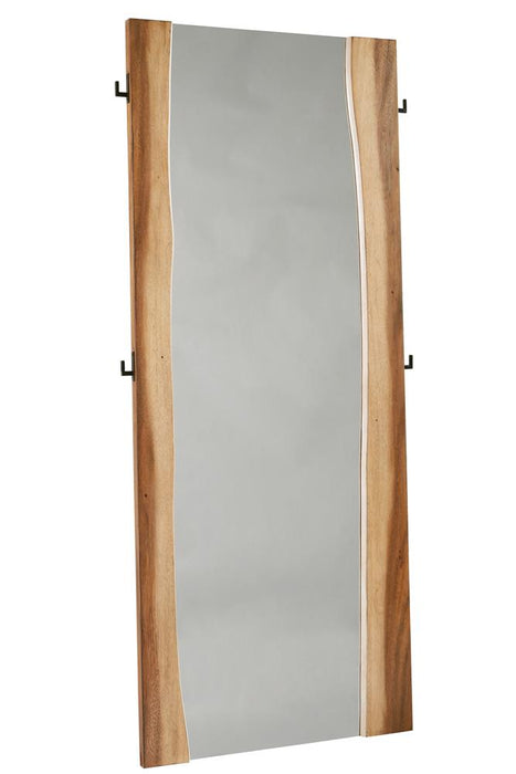 Winslow Standing Mirror Smokey Walnut and Coffee Bean - Orbit Furniture (Richmond,BC)