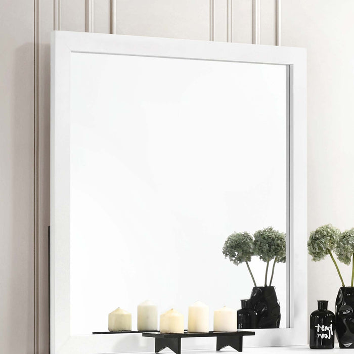 Kendall Square Dresser Mirror White - Orbit Furniture (Richmond,BC)