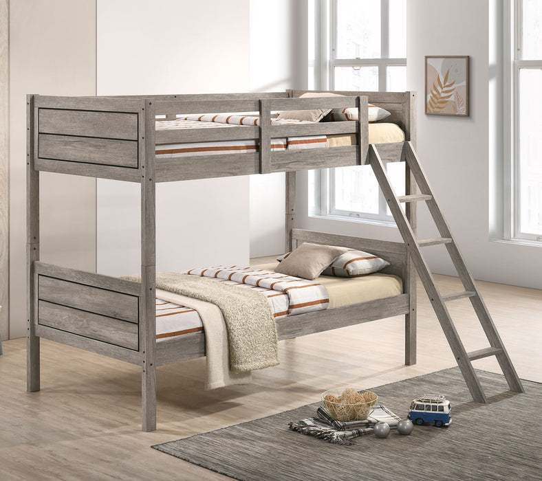 Ryder Bunk Bed Weathered Taupe - Orbit Furniture (Richmond,BC)