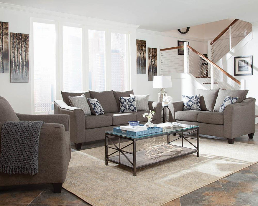 Salizar Flared Arm Chair Grey - Orbit Furniture (Richmond,BC)