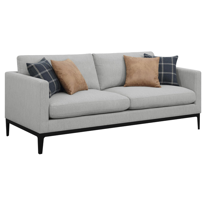 Apperson Cushioned Back Sofa Light Grey - Orbit Furniture (Richmond,BC)