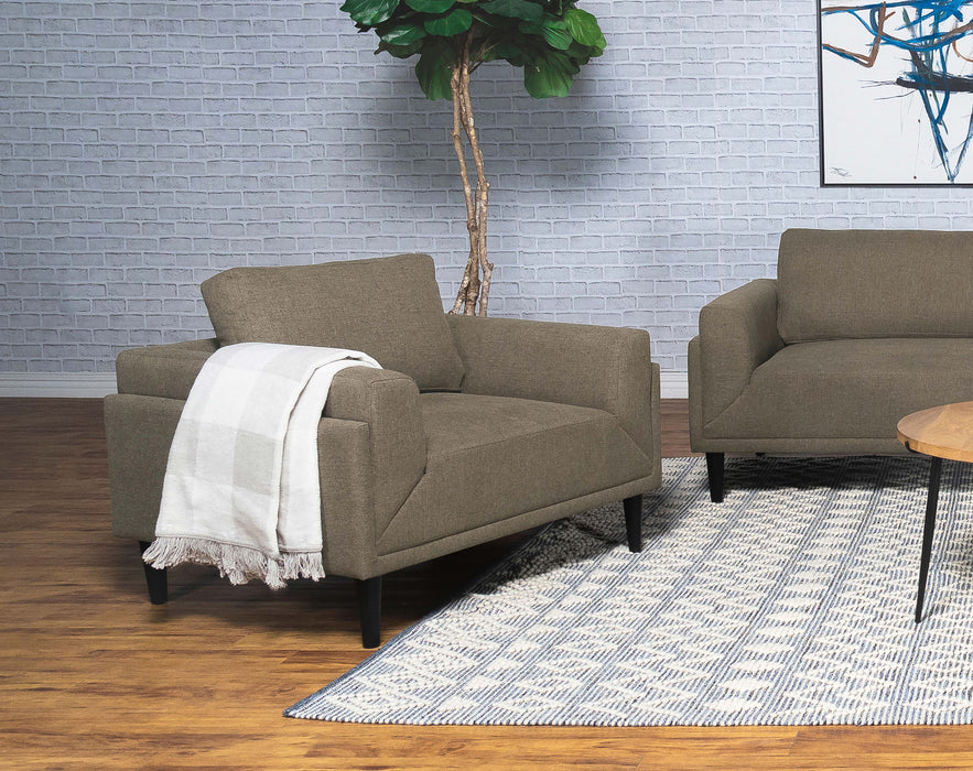 Rilynn Upholstered Track Arms Chair - Orbit Furniture (Richmond,BC)
