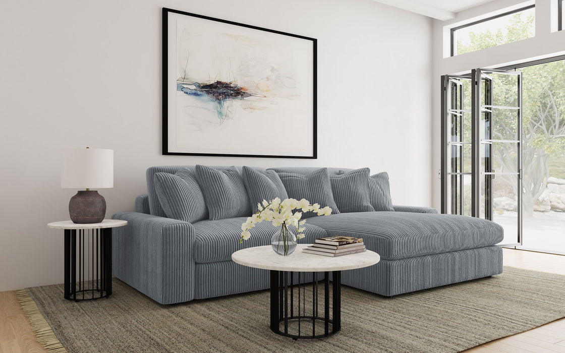 Blaine Upholstered Reversible Sectional Fog - Orbit Furniture (Richmond,BC)