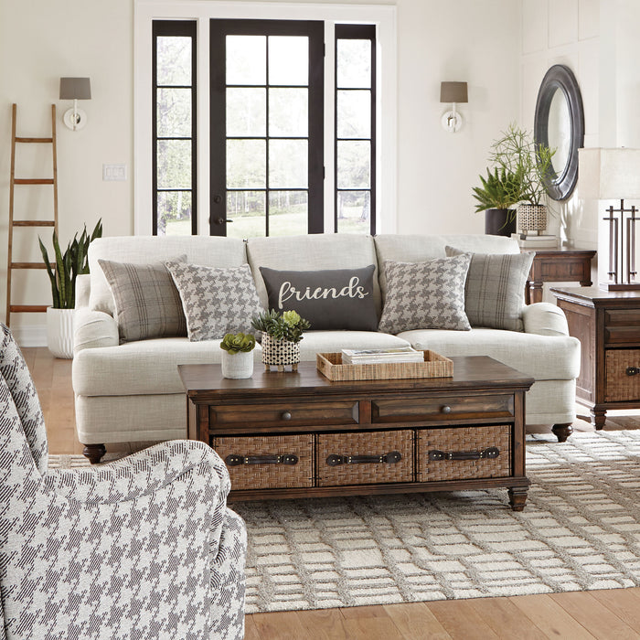 Glenn Cushion Back Sofa Light Grey - Orbit Furniture (Richmond,BC)