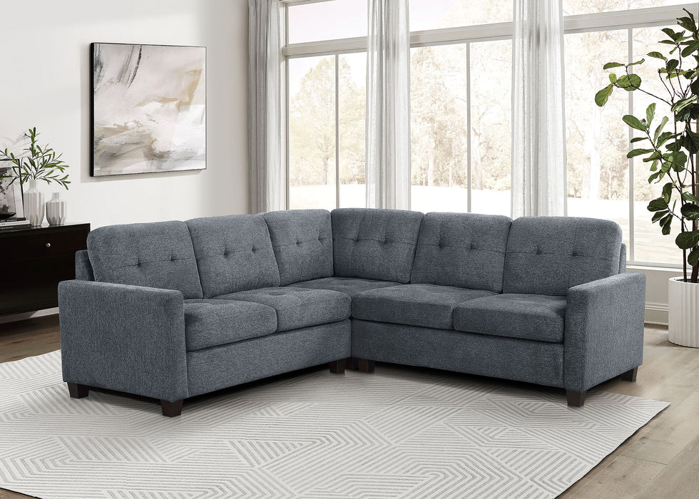 Georgina 5 Pc Stationary Sectionals Grey - Orbit Furniture (Richmond,BC)