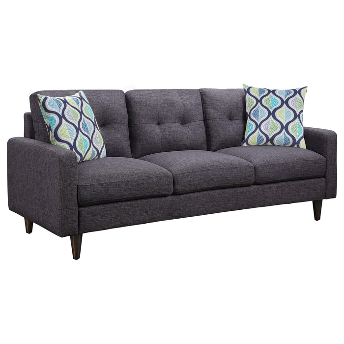Watsonville Tufted Back Sofa Grey - Orbit Furniture (Richmond,BC)