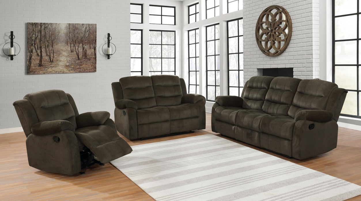 Rodman Upholstered Tufted Living Room Set Olive Brown - Orbit Furniture (Richmond,BC)