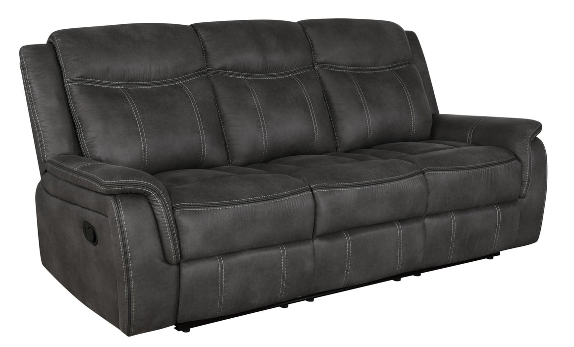 Lawrence Upholstered Tufted Back Motion Sofa - Orbit Furniture (Richmond,BC)