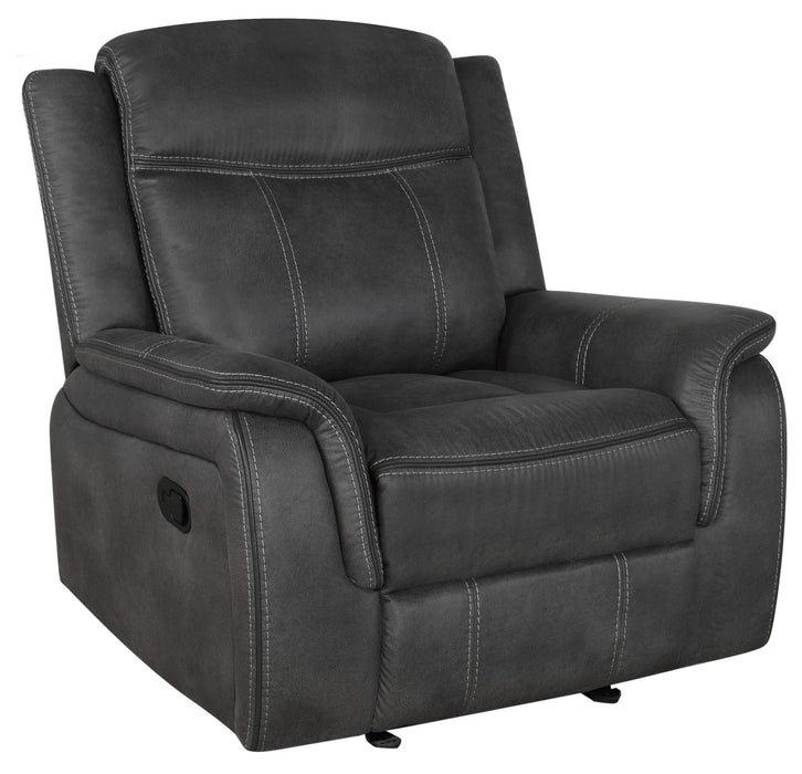 Lawrence Upholstered Tufted Back Glider Recliner - Orbit Furniture (Richmond,BC)