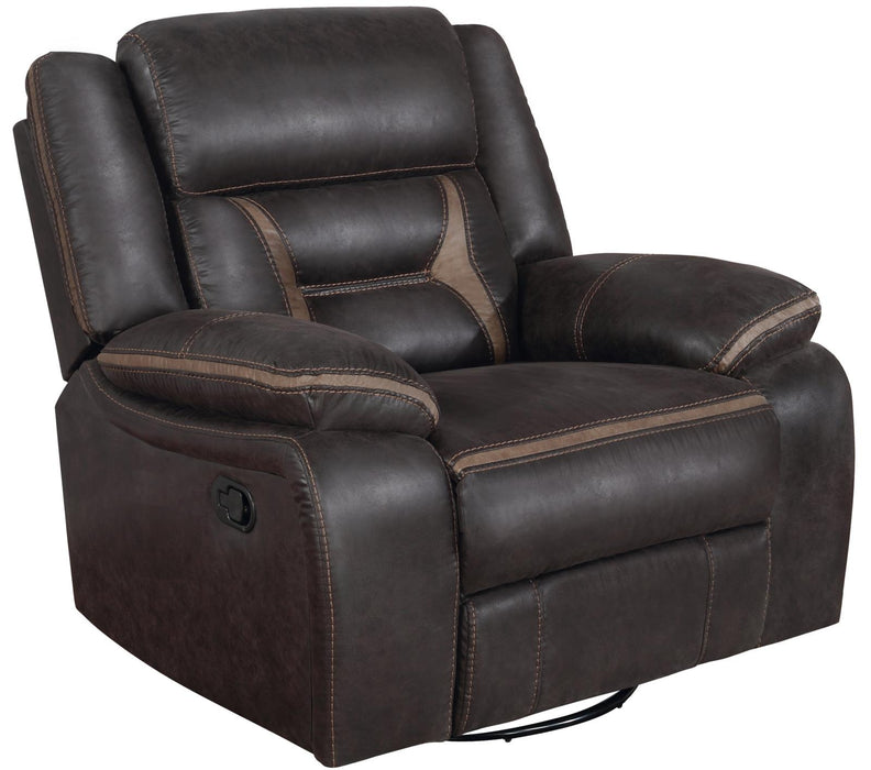 Greer Upholstered Tufted Back Glider Recliner - Orbit Furniture (Richmond,BC)