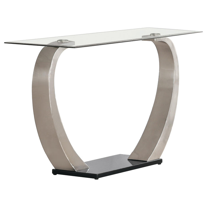 Pruitt Rectangular Sofa Table Satin - Orbit Furniture (Richmond,BC)