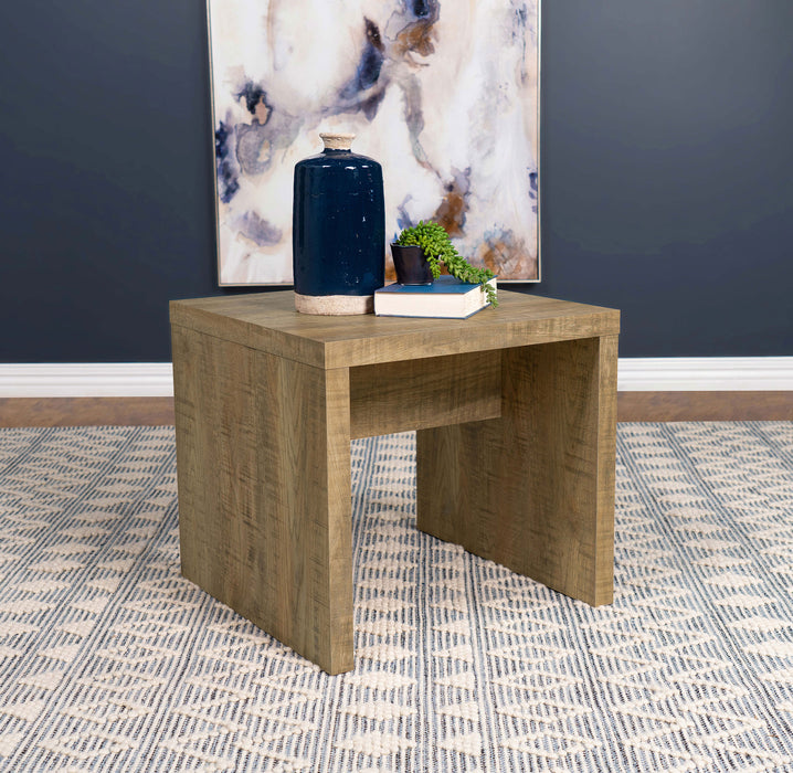Lynette Square Engineered Wood End Table Mango - Orbit Furniture (Richmond,BC)