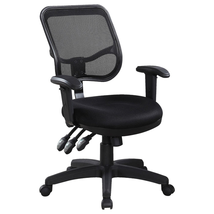 Rollo Adjustable Height Office Chair Black - Orbit Furniture (Richmond,BC)