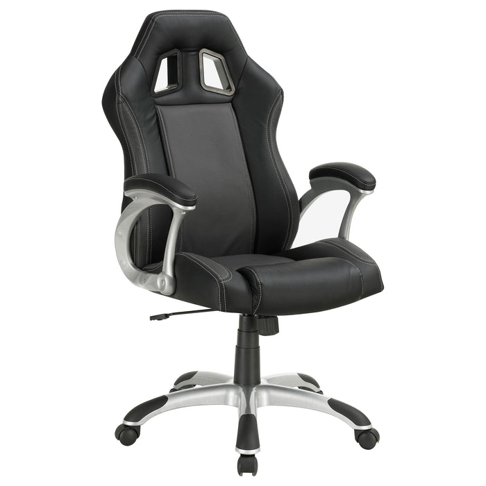 Roger Adjustable Height Office Chair Black and Grey - Orbit Furniture (Richmond,BC)