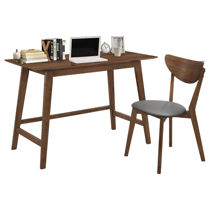 Karri 2-piece Writing Desk Set Walnut - Orbit Furniture (Richmond,BC)
