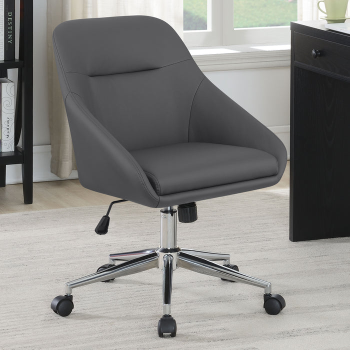 Jackman Upholstered Office Chair with Casters - Orbit Furniture (Richmond,BC)