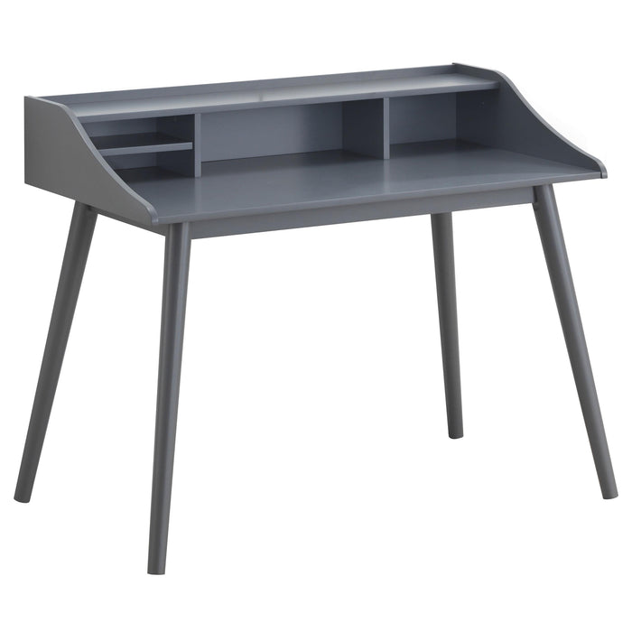 Percy 4-compartment Writing Desk Grey - Orbit Furniture (Richmond,BC)