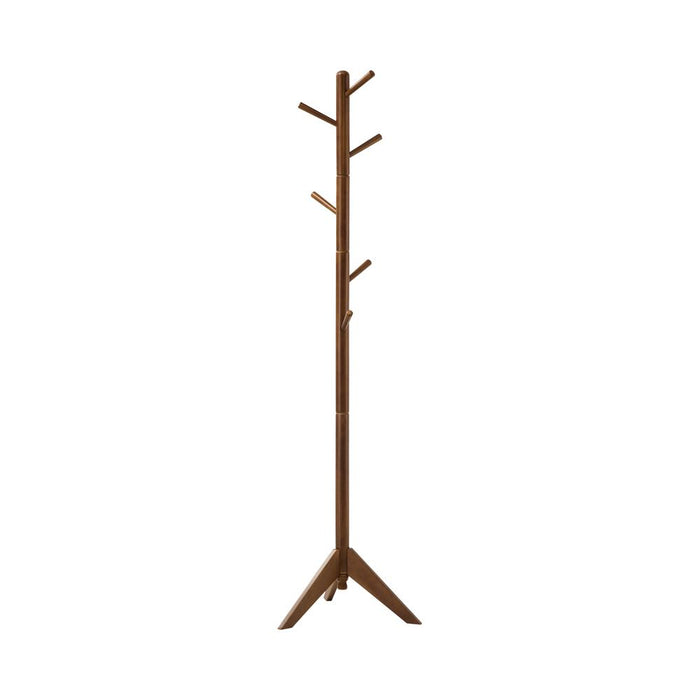 Devlin Coat Rack with 6 Hooks Walnut - Orbit Furniture (Richmond,BC)