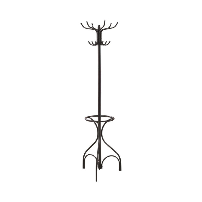 Kiefer Coat Rack with 12 Hooks Black - Orbit Furniture (Richmond,BC)