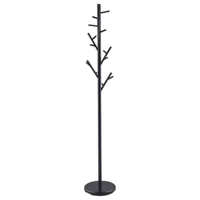 Clover 18-Hook Coat Rack Black - Orbit Furniture (Richmond,BC)