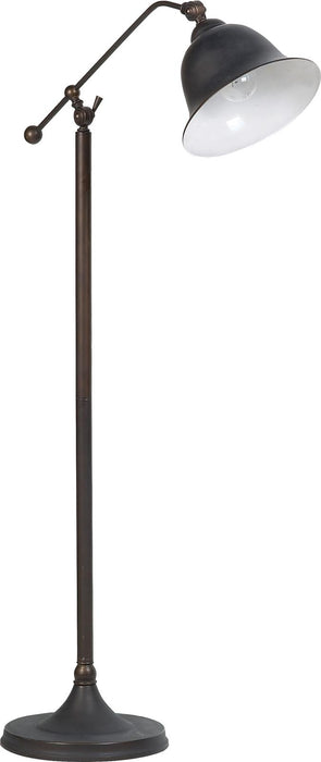Eduardo Bell Shade Floor Lamp Dark Bronze - Orbit Furniture (Richmond,BC)
