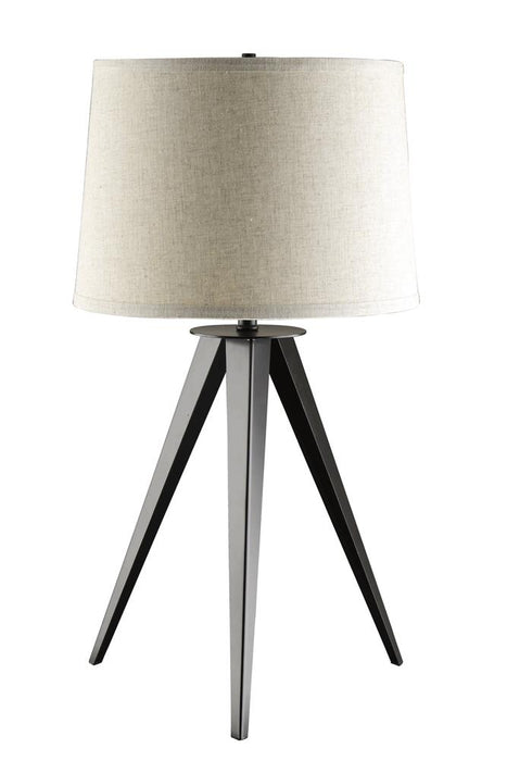 Sabat Tripod Base Table Lamp Black and Light Grey - Orbit Furniture (Richmond,BC)