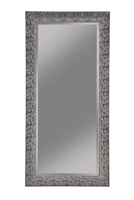 Rollins Rectangular Floor Mirror Black - Orbit Furniture (Richmond,BC)