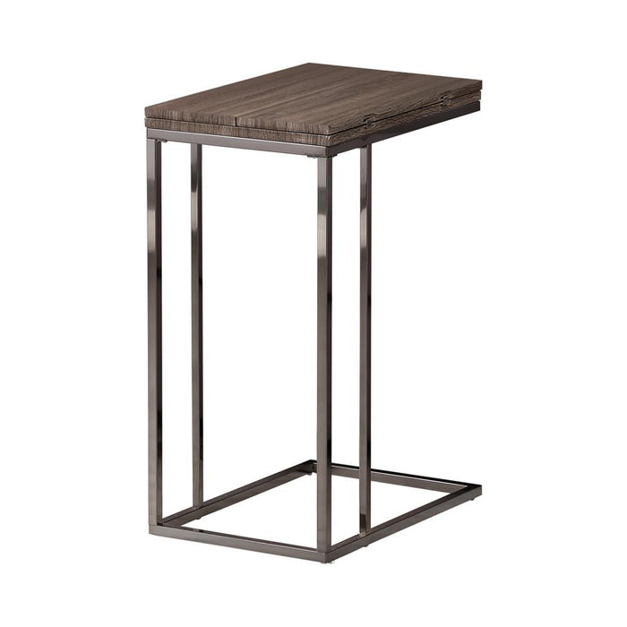 Pedro Expandable Top Accent Table Weathered Grey and Black - Orbit Furniture (Richmond,BC)
