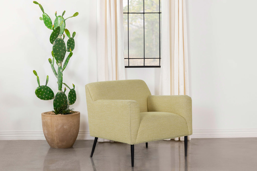 Darlene Upholstered Track Arms Accent Chair Lemon - Orbit Furniture (Richmond,BC)