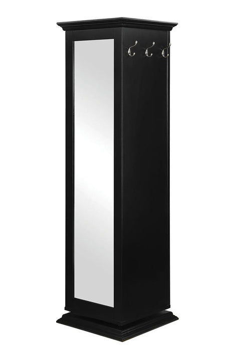 Robinsons Swivel Accent Cabinet with Cork Board Black - Orbit Furniture (Richmond,BC)