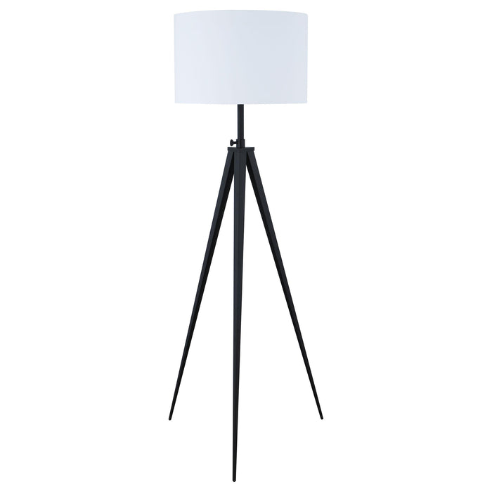 Harrington Tripod Legs Floor Lamp White and Black - Orbit Furniture (Richmond,BC)